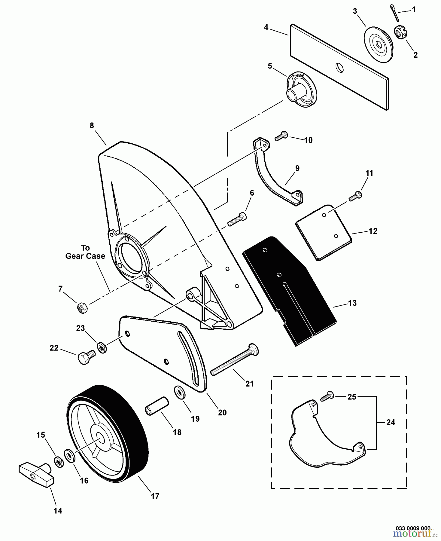 Echo Kantenschneider PE-265S - Echo Edger, S/N: S71412001001 - S71412999999 Edging Assembly -- Metal S/N: S71412003727 - S71412999999