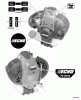 Echo PE-265S - Edger, S/N: S71311001001 - S71311999999 Ersatzteile Labels