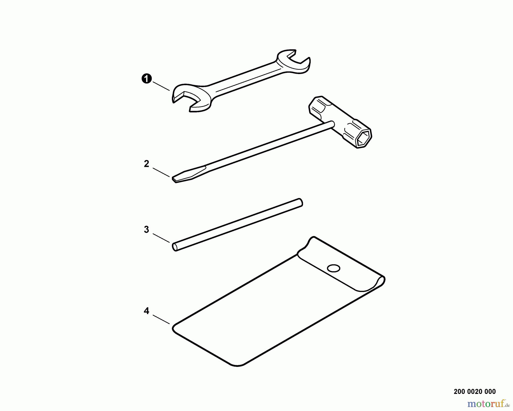 Echo Kantenschneider BRD-280 - Echo Bed Redefiner/Edger, S/N: S70812001001 - S70812999999 Tools