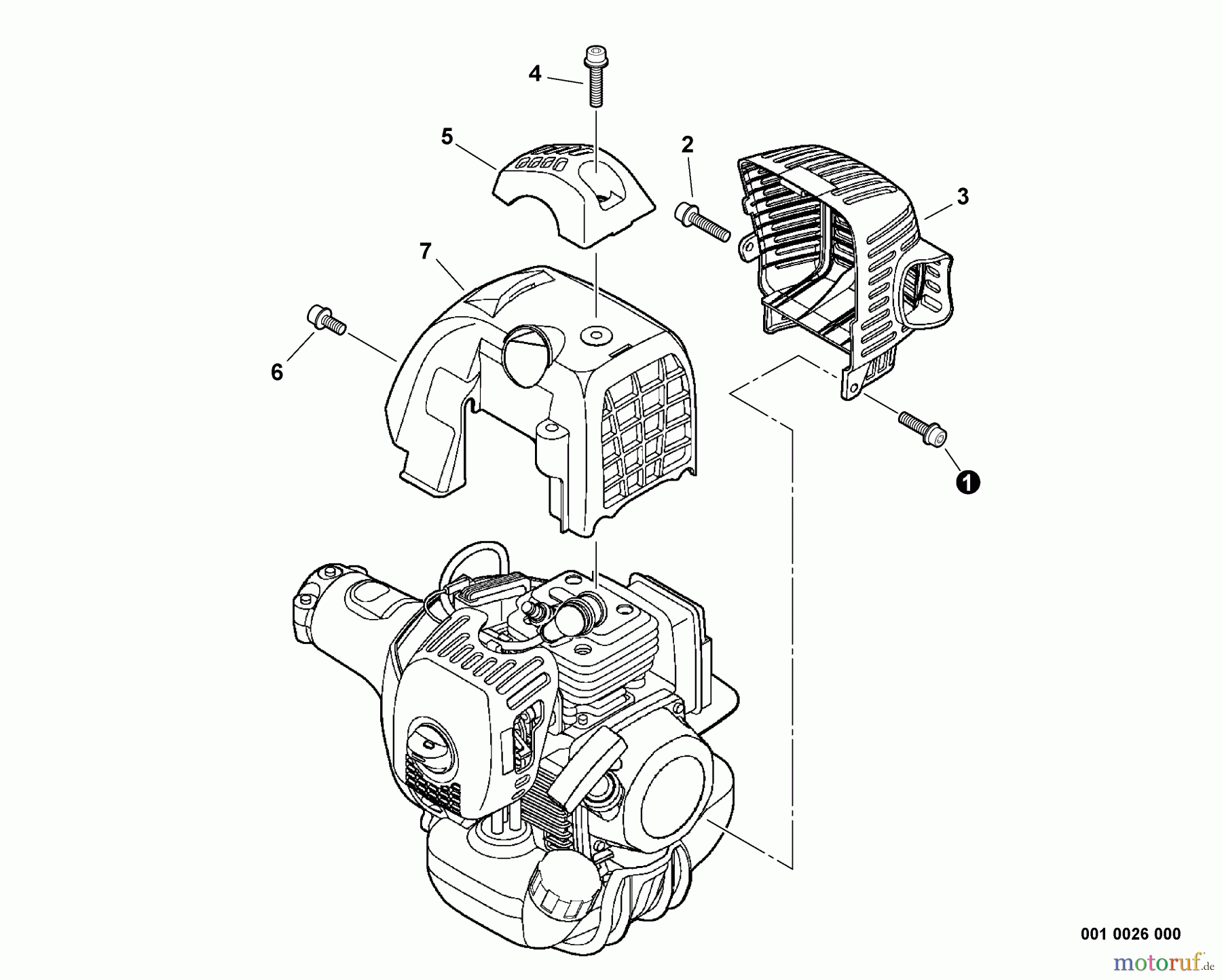 Echo Kantenschneider BRD-280 - Echo Bed Redefiner/Edger, S/N: S70913001001 - S70913999999 Engine Cover, Exhaust Cover