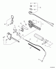Echo PE-311 - Edger, S/N: S83513001001 - S83513999999 Ersatzteile Control Handle, Throttle Cable, Ignition Switch