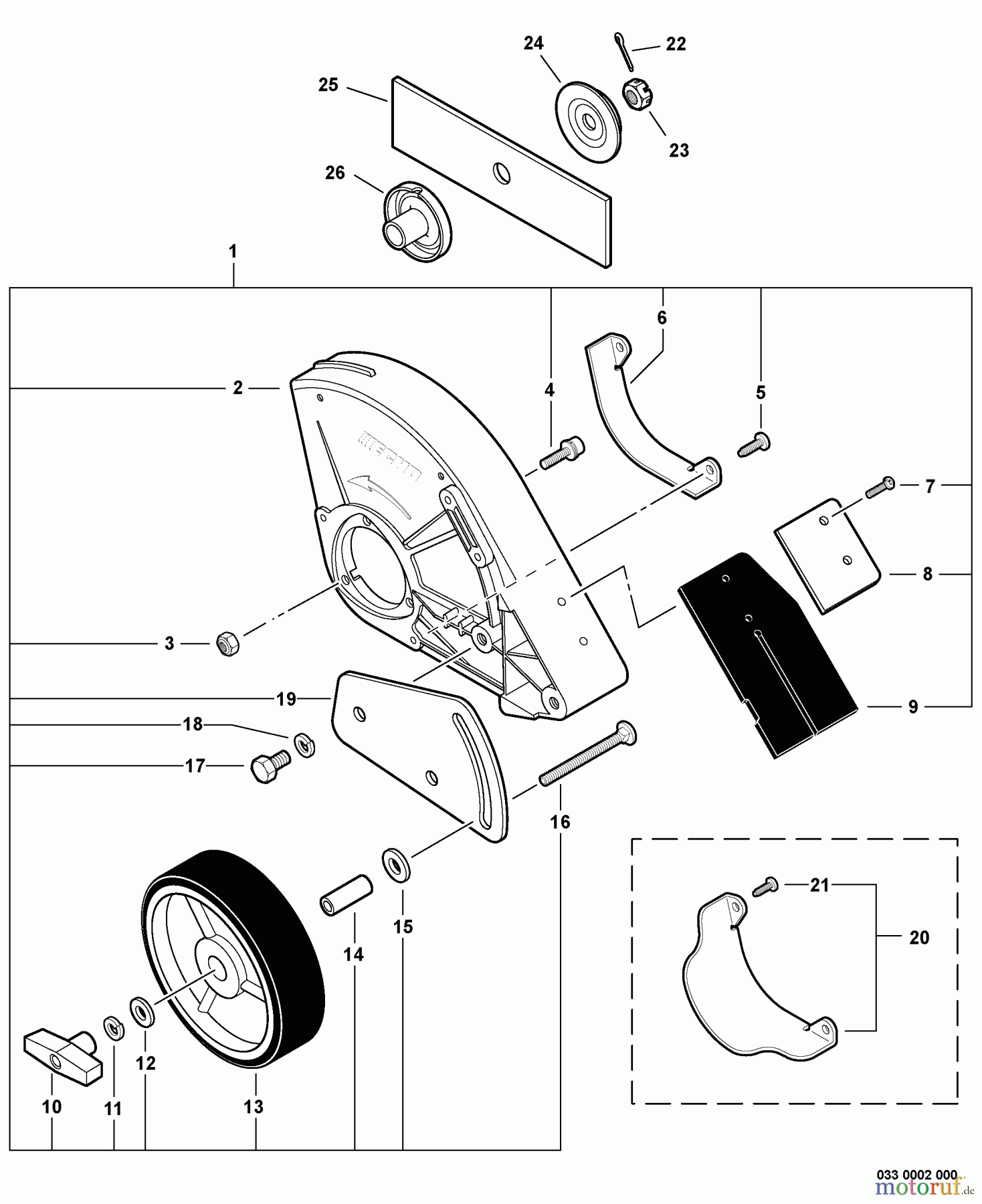 Echo Kantenschneider PE-260 - Echo Edger, S/N: S75712001001 - S75712999999 Edging Assembly -- Metal