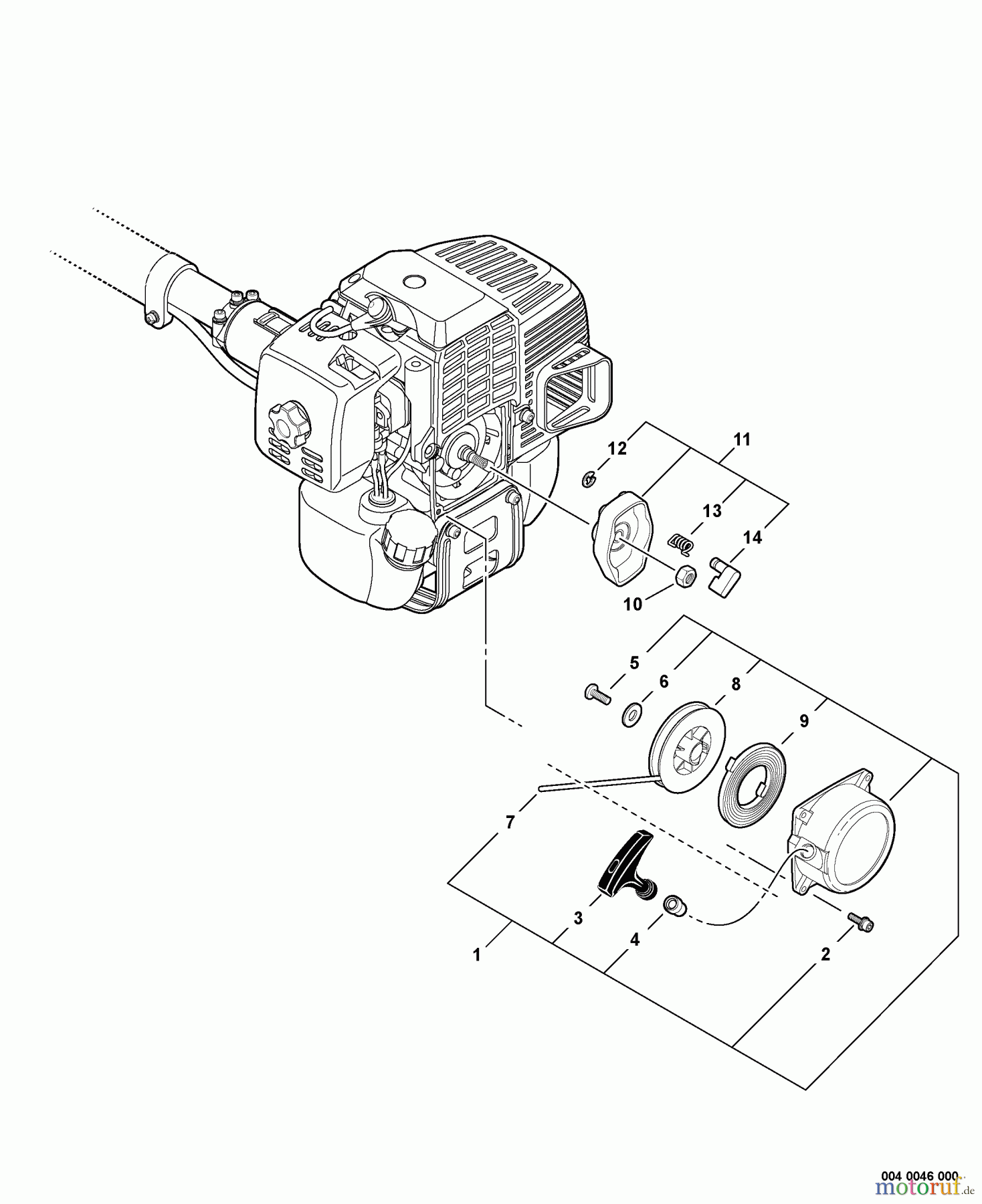 Echo Kantenschneider PE-311 - Echo Edger, S/N: S83513001001 - S83513999999 Starter