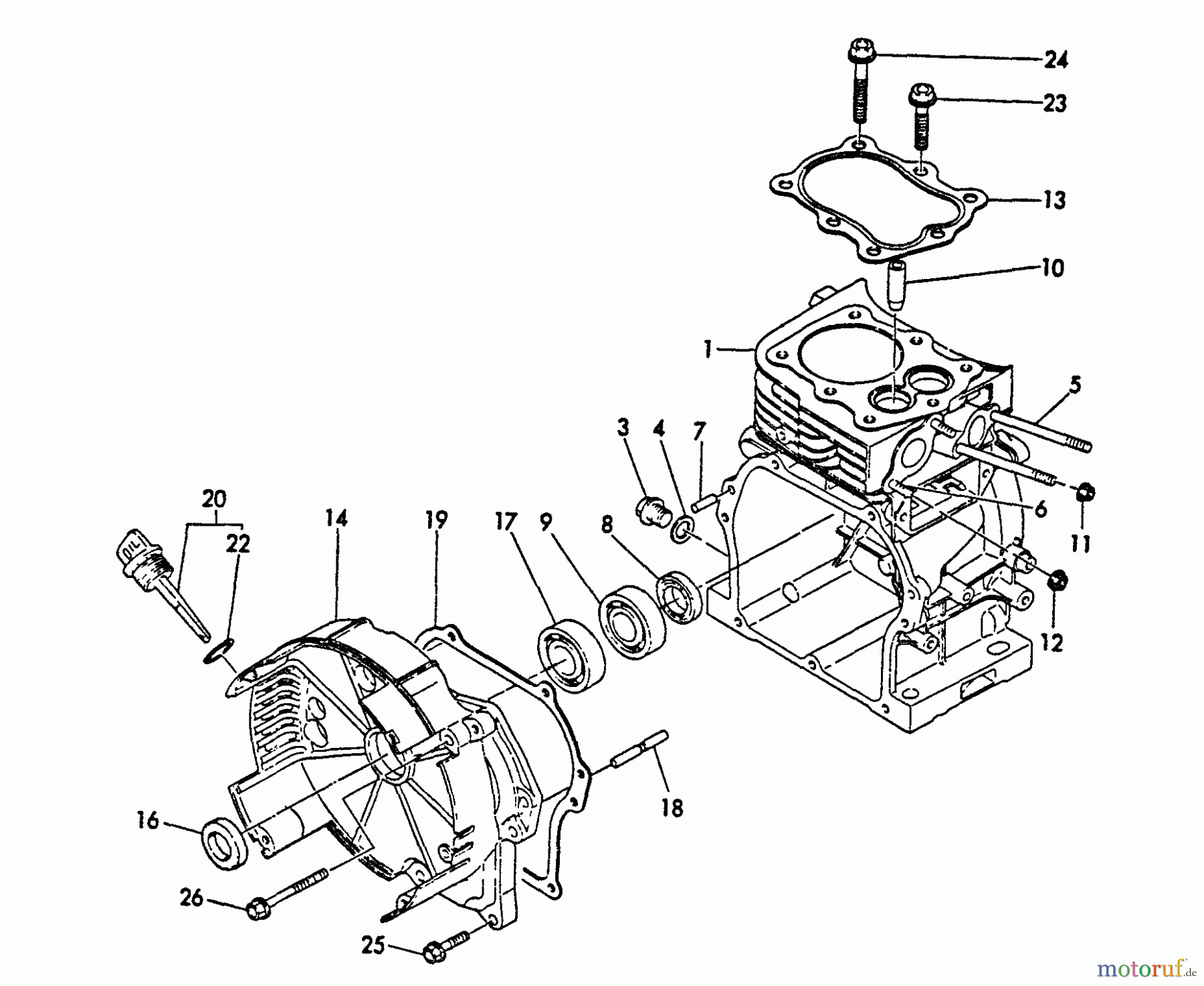  Echo Stromerzeuger EG-1500 - Echo Portable Generator, S/N: 00000 - 03796 Cylinder Body
