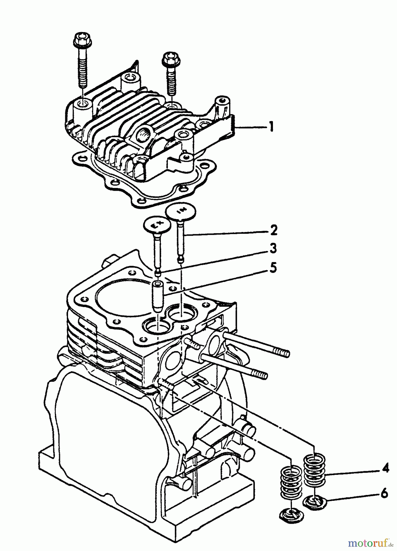 Echo Stromerzeuger EG-1500 - Echo Portable Generator, S/N: 00000 - 03796 Cylinder Head