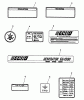 Echo EG-1500 - Portable Generator, S/N: 00000 - 03796 Ersatzteile Labels