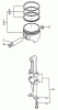 Echo EG-1500 - Portable Generator, S/N: 00000 - 03796 Ersatzteile Piston And Connecting Rod