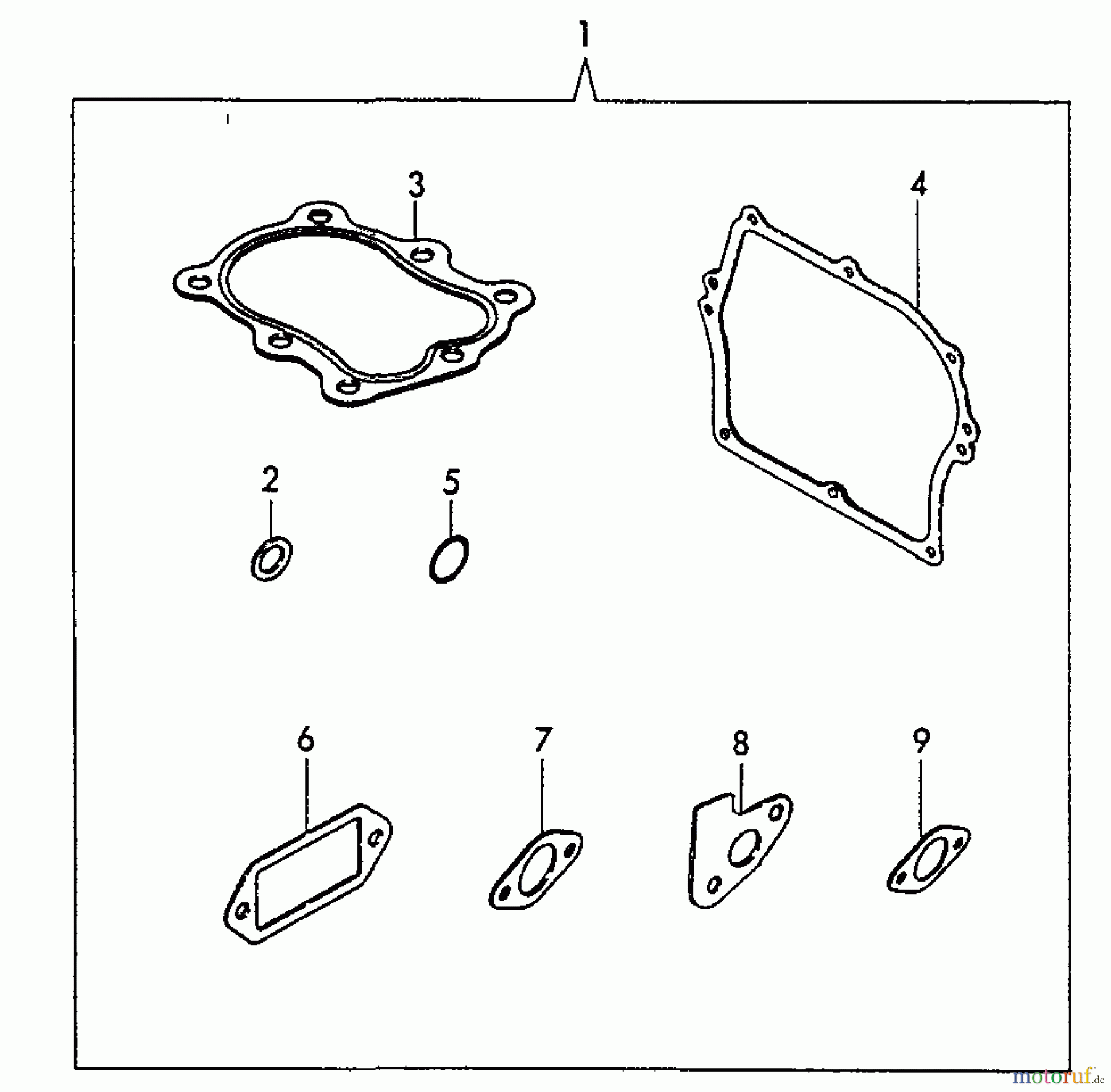 Echo Stromerzeuger EG-1500 - Echo Portable Generator, S/N: 03797 - 99999 Gasket Kit