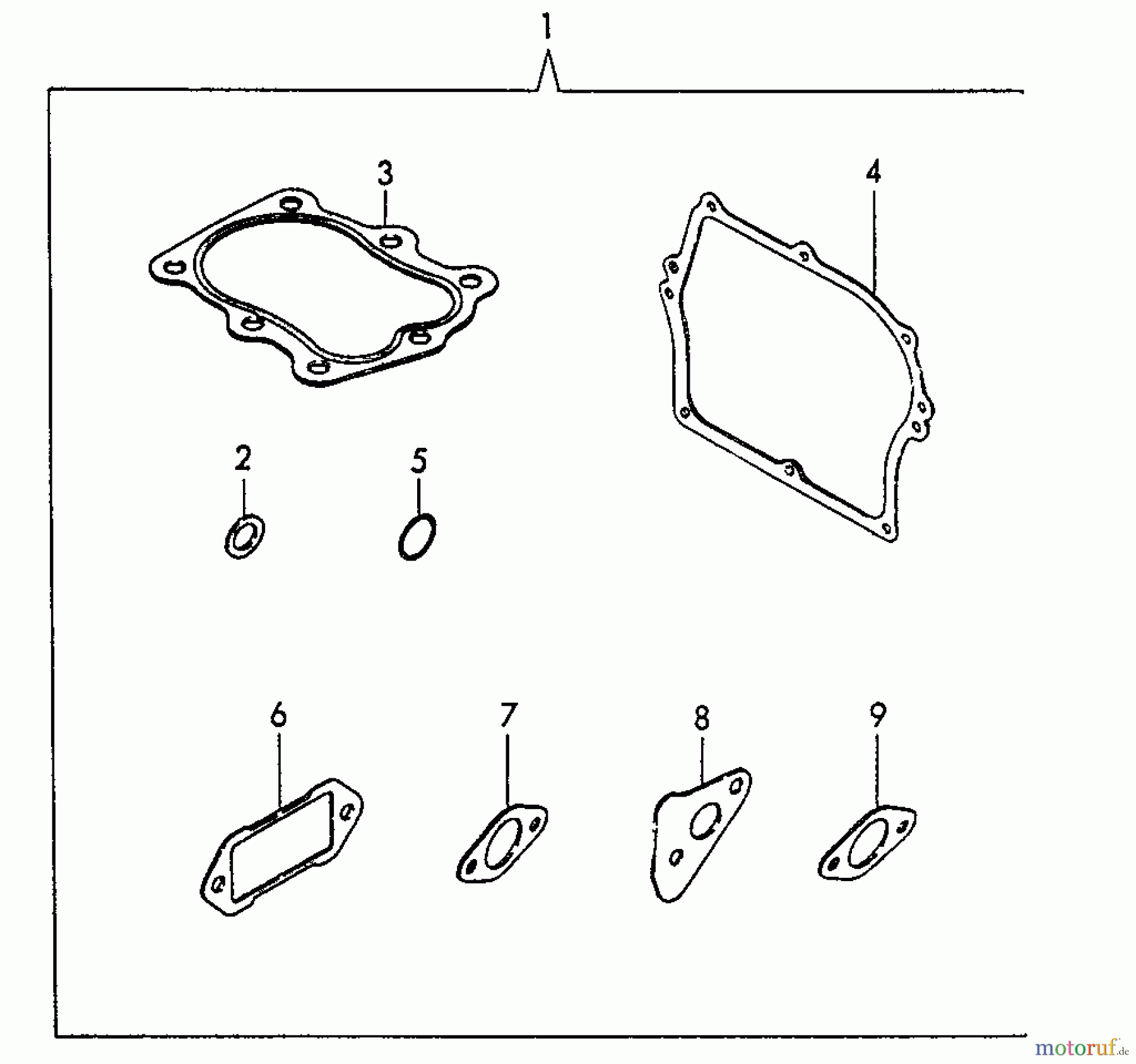Echo Stromerzeuger EG-2300 - Echo Portable Generator, S/N: 03372 - 99999 Gasket Kit