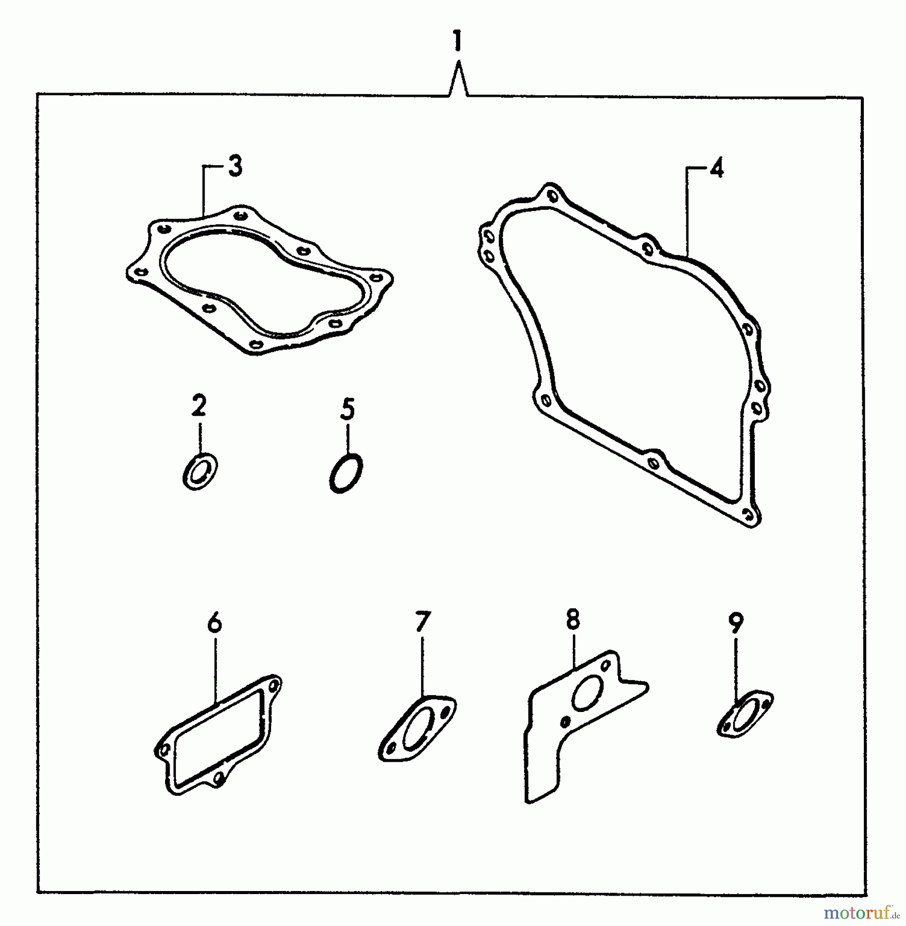  Echo Stromerzeuger EG-3500 - Echo Portable Generator, S/N: 00000 - 02737 Gasket Kit
