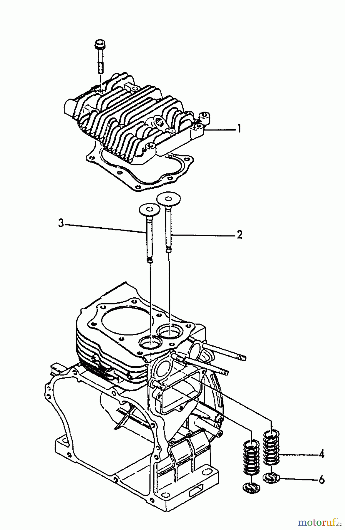 Echo Stromerzeuger EG-3500 - Echo Portable Generator, S/N: 02738 - 99999 Cylinder Head
