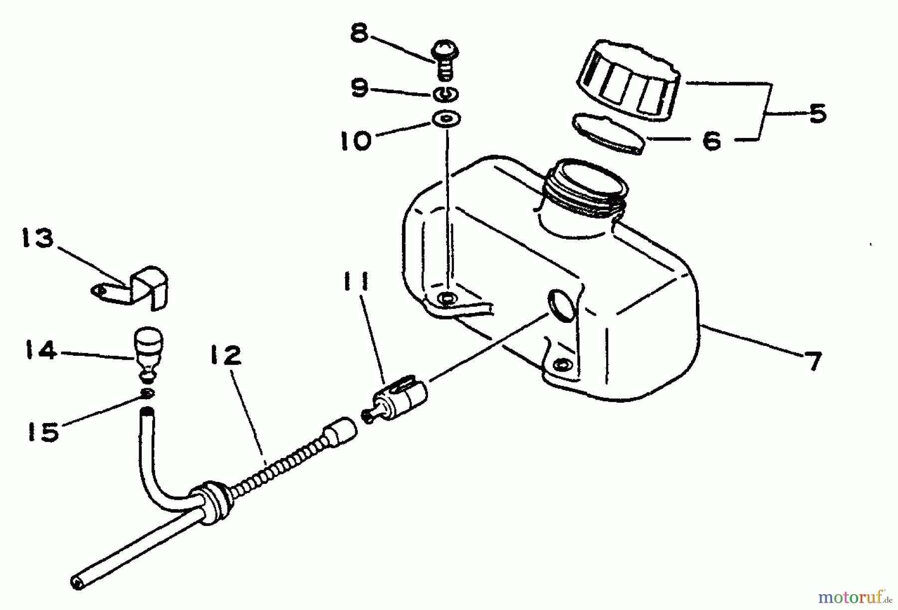 Echo Heckenscheren HC-1000 - Echo Hedge Trimmer Fuel System