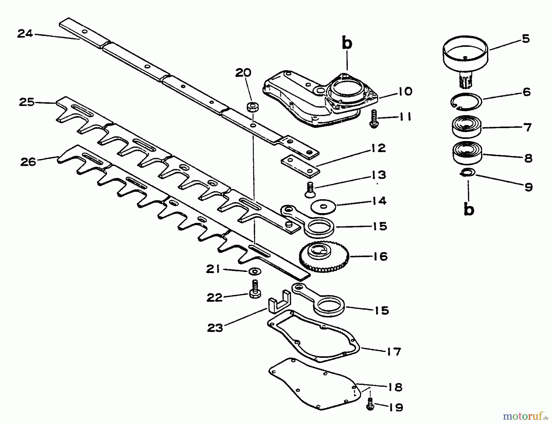  Echo Heckenscheren HC-1000 - Echo Hedge Trimmer Gear Case, Blades, Clutch Drum
