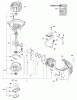 Echo HC-151 - Hedge Trimmer, S/N: 02001001 - 02999999 Ersatzteile Engine, Short Block, Ignition, Cylinder Cover