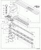 Echo HC-150i - Hedge Trimmer, S/N: S83813001001 - S83813999999 Ersatzteile Blades, Front Handle, Gear Case 