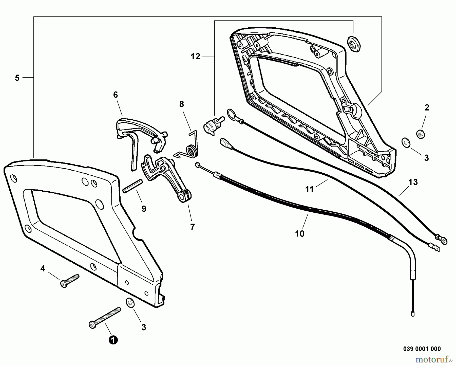 Echo Heckenscheren HC-150i - Echo Hedge Trimmer, S/N: S83813001001 - S83813999999 Rear Handle, Throttle Control S/N: S83813001001 - S83813002500