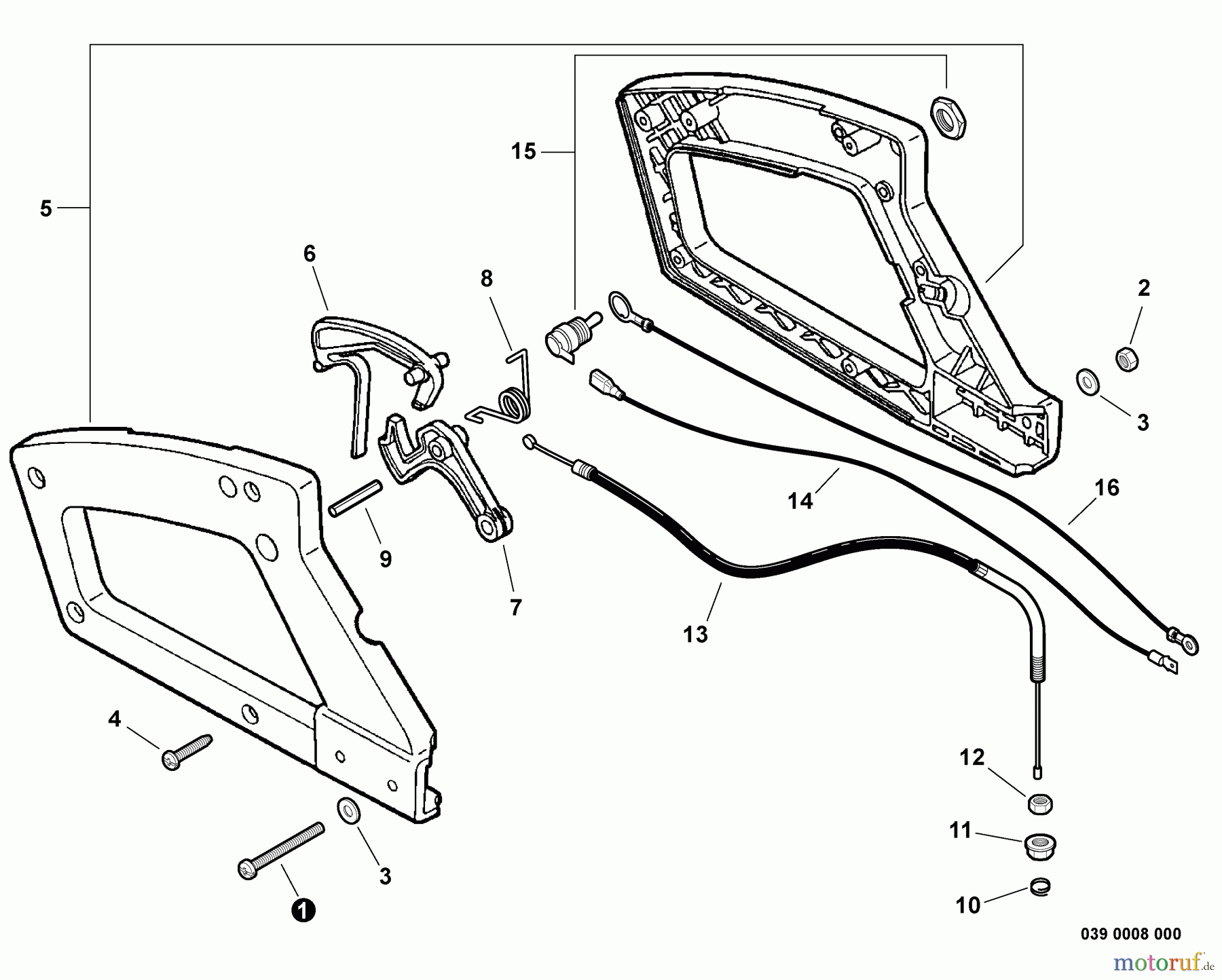  Echo Heckenscheren HC-150 - Echo Hedge Trimmer, S/N: S69811001001 - S69811999999 Rear Handle, Throttle Control  S/N: S69811022733 - S69811999999
