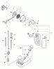 Echo ES-231 - Shredder/Vacuum, S/N: 02001001 - 02999999 Ersatzteile Starter, Rear Handle, Fuel System