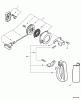Echo ES-230 - Shredder/Vacuum, S/N: P07313001001 - P07313999999 Ersatzteile Starter, Side Handle