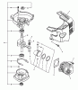 Echo HC-2400 - Hedge Trimmer (Type 1) Ersatzteile Crankcase, Cylinder Cover, Engine