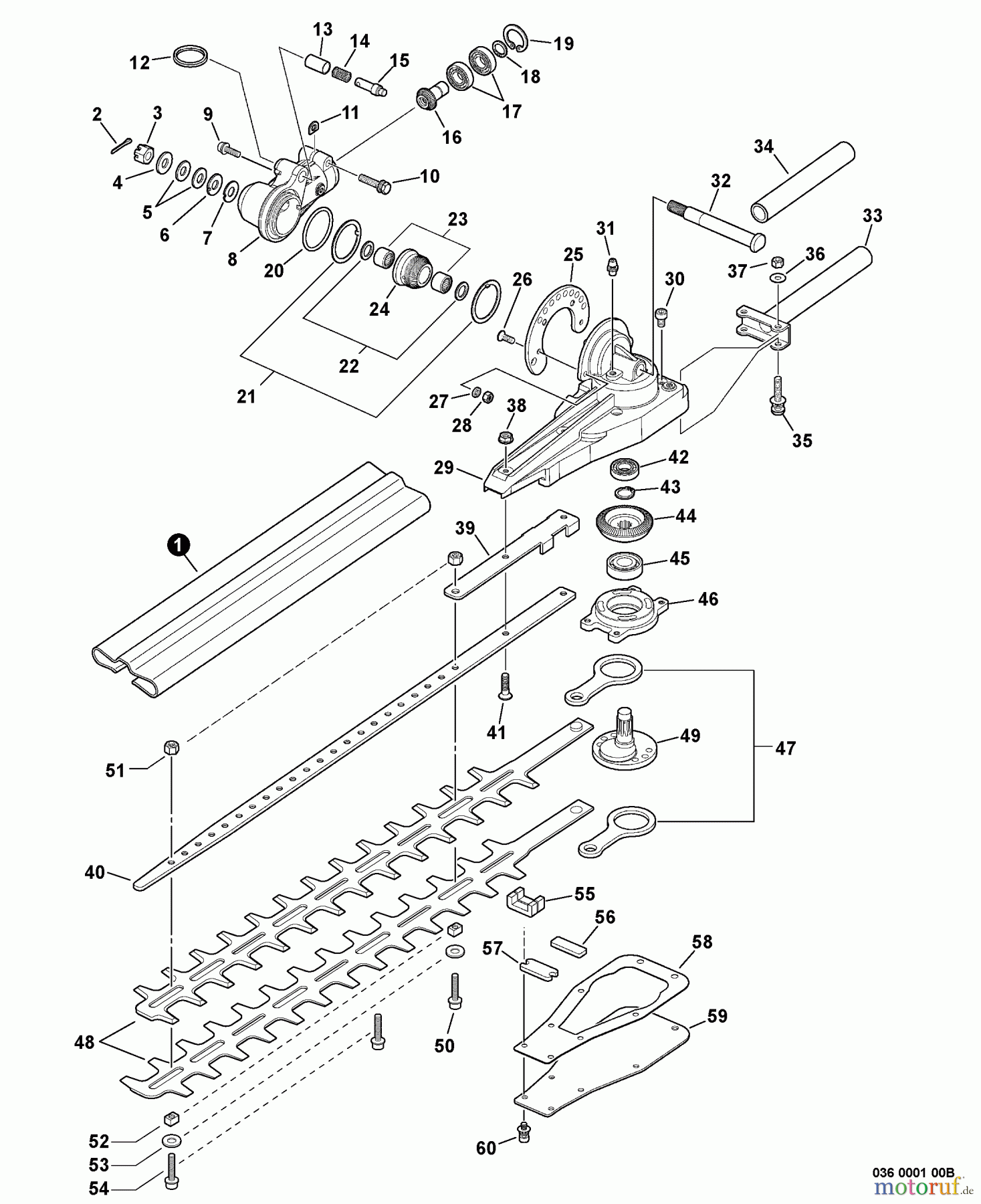 Echo Trimmer Zubehör 90092 - Echo HCA Cutting Head Assembly 90092 RePower ARTICULATING CUTTING HEAD ASSEMBLY