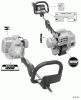 Echo SHC-211 - Shaft Hedge Trimmer, S/N: 02001001 - 02999999 Ersatzteile Labels