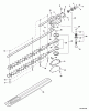 Echo SHC-210 - Shaft Hedge Trimmer, S/N: 05001001 - 05999999 Ersatzteile Gear Case, Blades