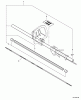 Echo SHC-210 - Shaft Hedge Trimmer, S/N: 05001001 - 05999999 Ersatzteile Main Pipe Assembly  S/N: 05008268 - 05999999