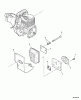 Echo SHC-210 - Shaft Hedge Trimmer, S/N: 09001001 - 09999999 Ersatzteile Exhaust