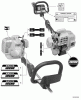 Echo SHC-210 - Shaft Hedge Trimmer, S/N: 05001001 - 05999999 Ersatzteile Labels