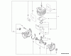 Echo SHC-225S - Shaft Hedge Trimmer, S/N: S86213001001 - S86213999999 Ersatzteile Engine, Short Block -- SB1096