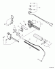 Echo SHC-261 - Shaft Hedge Trimmer, S/N: 06001001 - 06999999 Ersatzteile Control Handle, Throttle Cable, Ignition Switch