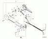 Echo HCA-265 - Hedge Trimmer, S/N: S84913001001 - S84913999999 Ersatzteile Control Handle, Control Cable Assembly