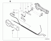 Echo PE-266 - Edger, S/N: T42811001001 - T42811999999 Ersatzteile Control Handle, Control Cable Assembly  S/N: T42811001613 - T42811999999