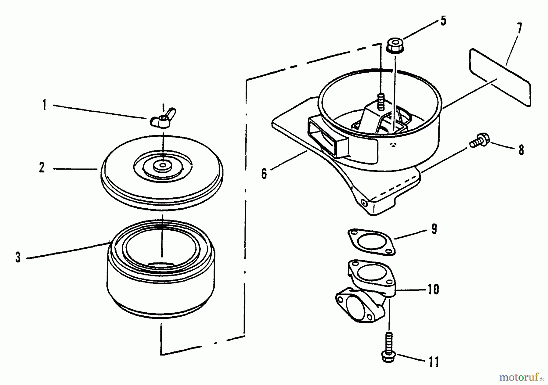 Echo Rasenmäher M14V A1Z0 - Echo Lawn Mower Engine Intake, Heavy Duty Air Cleaner Asy