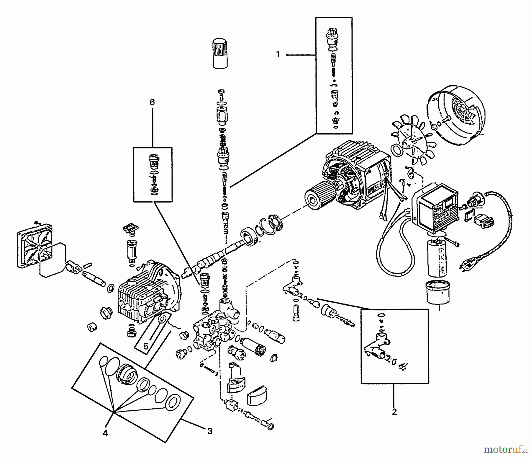 Echo Hochdruckreiniger HPP-1890 - Echo Pressure Washer, S/N: 2457 - 2912 (1992 Models) Rebuild Kits