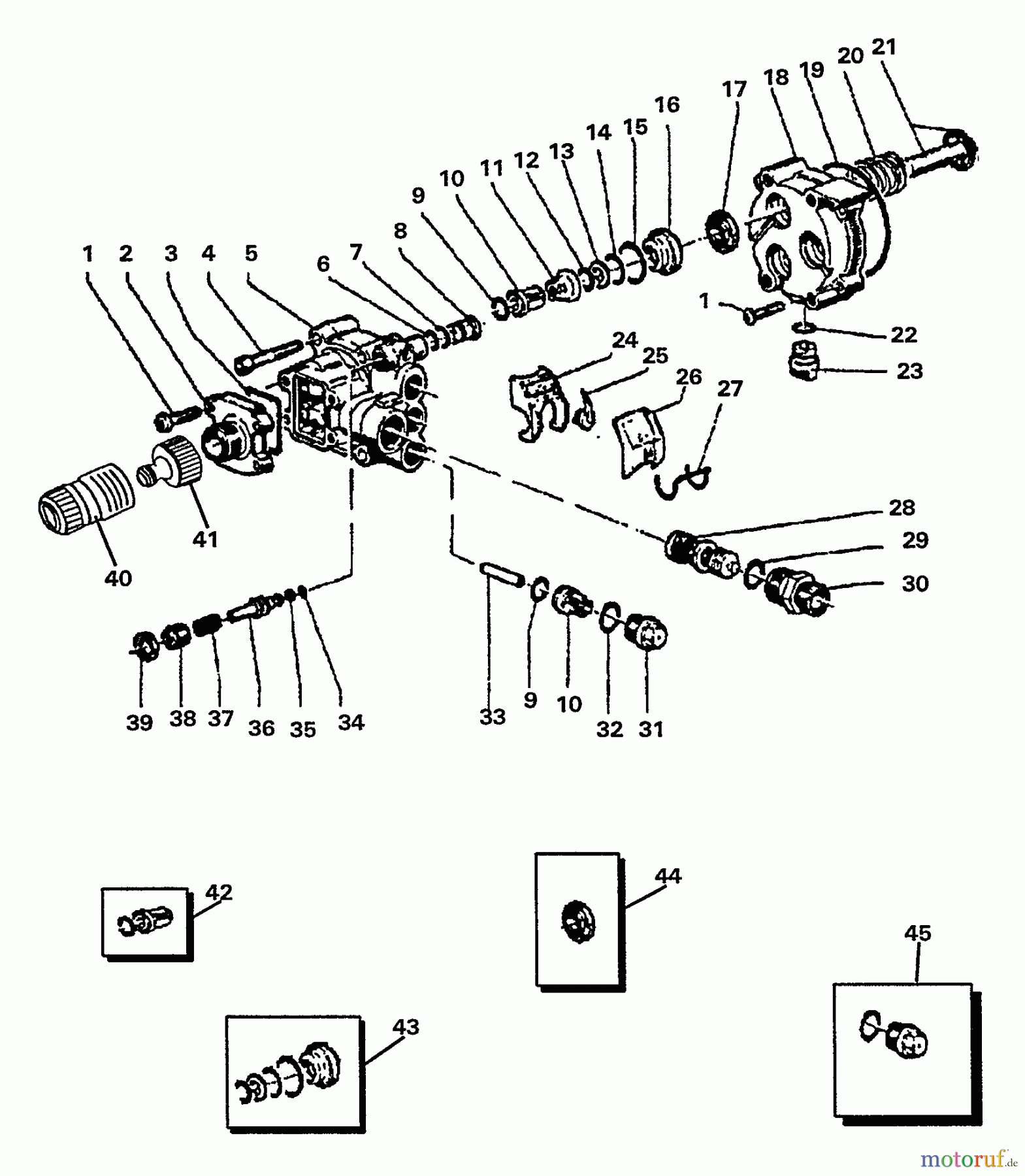 Echo Hochdruckreiniger HPP-1900 - Echo Pressure Washer Manifold, Piston, Pressure Gauge, Inlet, Outlet, Valves, Rebuild Kits