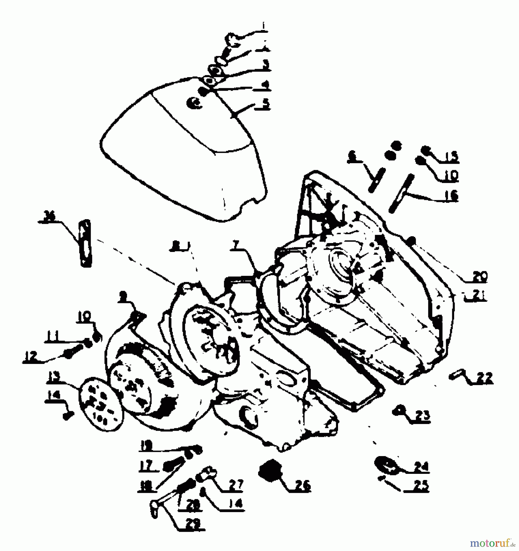 Echo Sägen, Kettensägen CS-100 - Echo Chainsaw Crankcase
