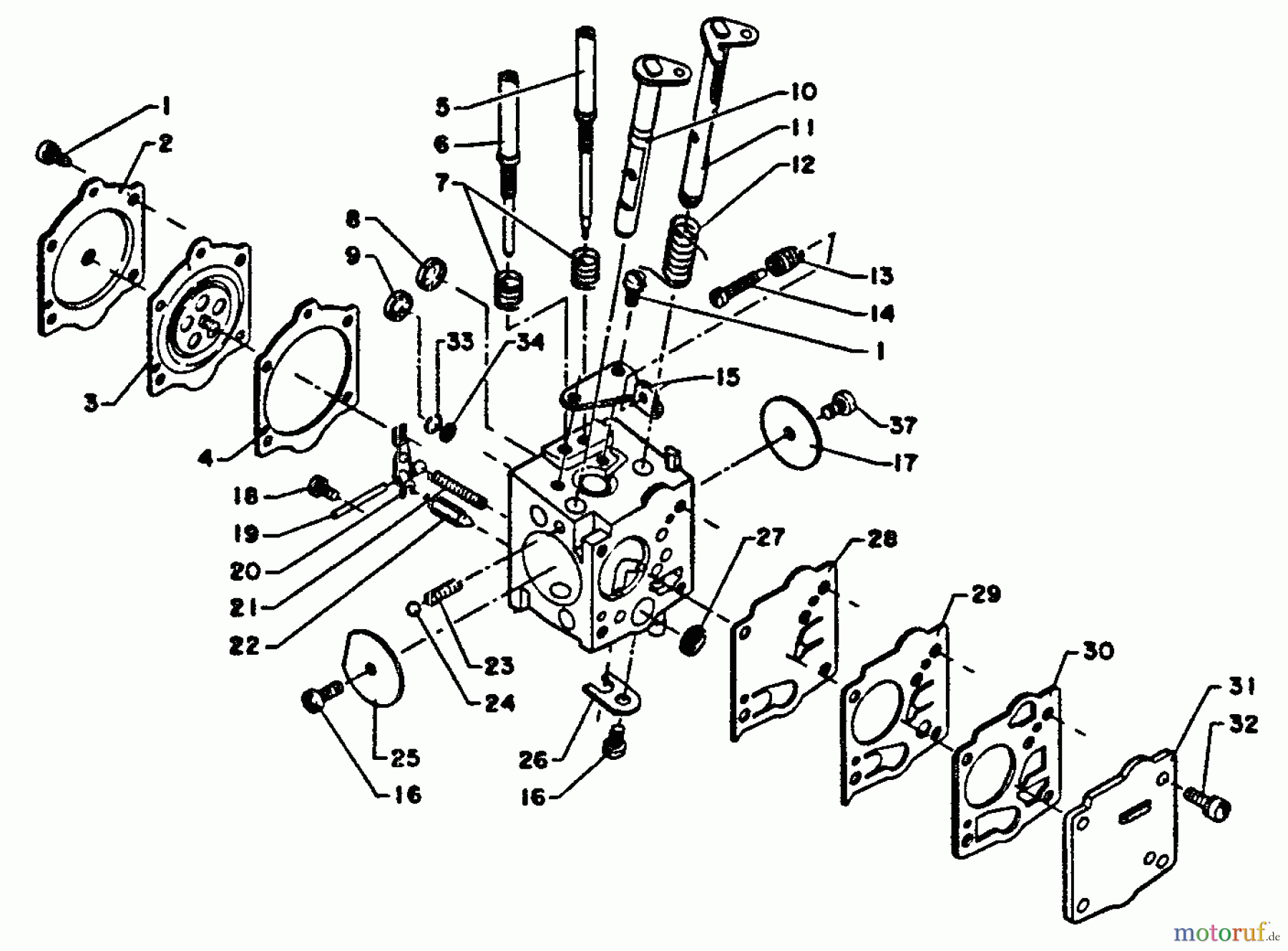 Echo Sägen, Kettensägen CS-1001VL - Echo Chainsaw Carburetor