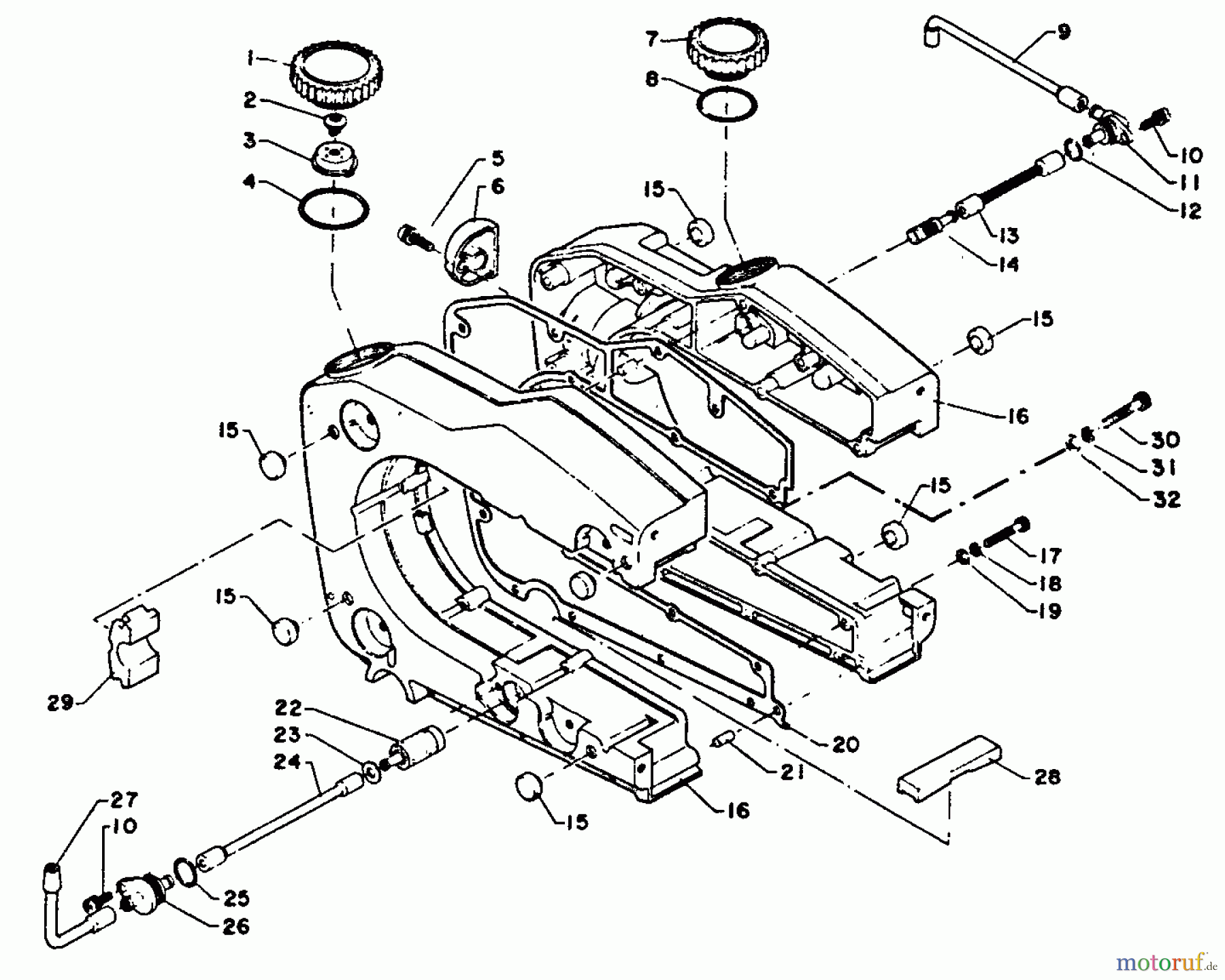  Echo Sägen, Kettensägen CS-1001VL - Echo Chainsaw Fuel System, Oil Tank