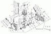 Echo CS-1201 - Chainsaw, Ersatzteile Cylinder, Piston, Crankcase