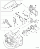 Echo CS-271T - Chainsaw, S/N: C21112001001 - C21112999999 Ersatzteile Chain Brake, Clutch
