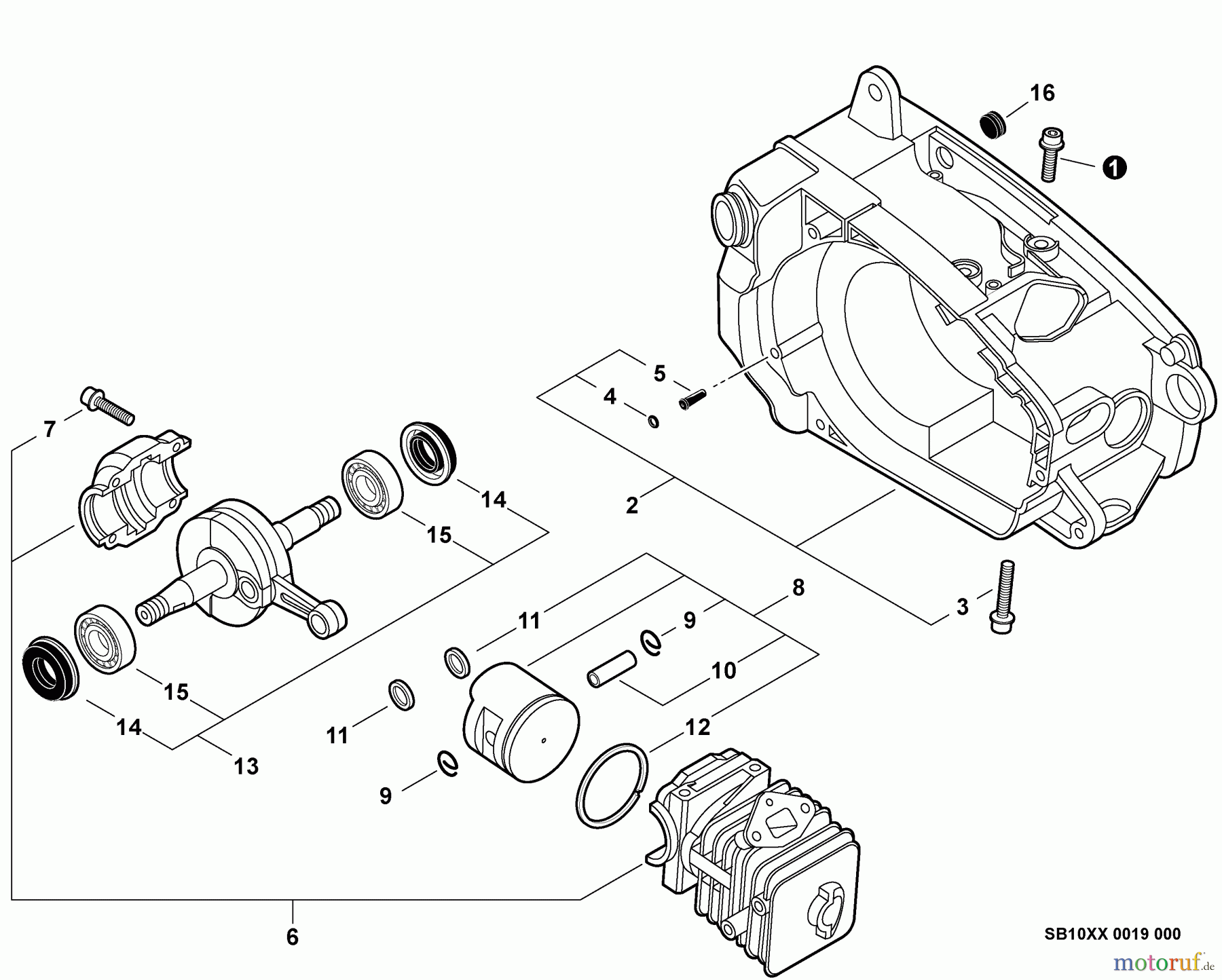 Echo Sägen, Kettensägen CS-271T - Echo Chainsaw, S/N: C21112001001 - C21112999999 Engine, Engine Cover