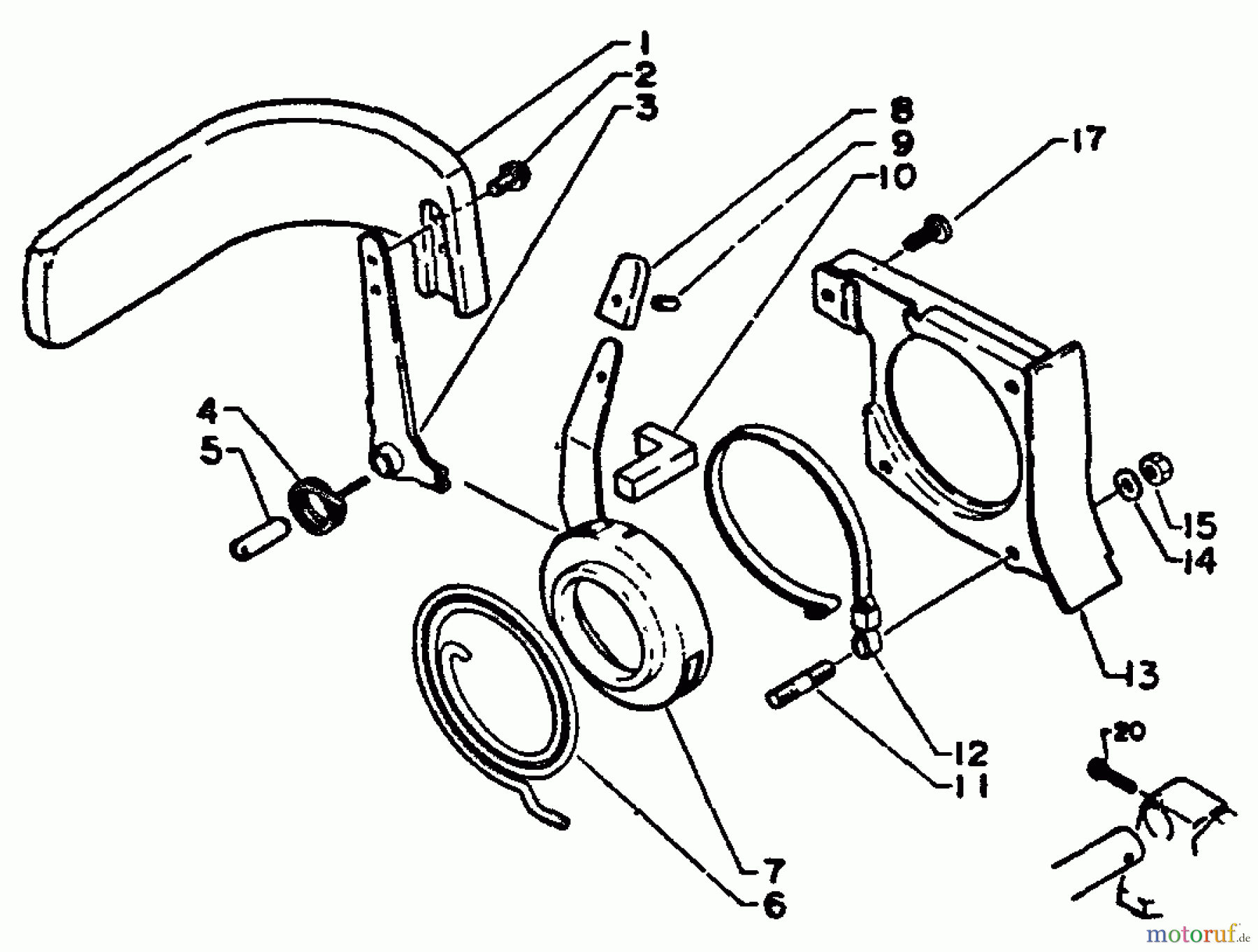 Echo Sägen, Kettensägen CS-280EP - Echo Chainsaw, S/N: 0120269 - 0313000 Chain Brake