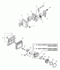 Echo CS-300 - Chainsaw, S/N: 04001001 - 04999999 Ersatzteile Intake, Exhaust