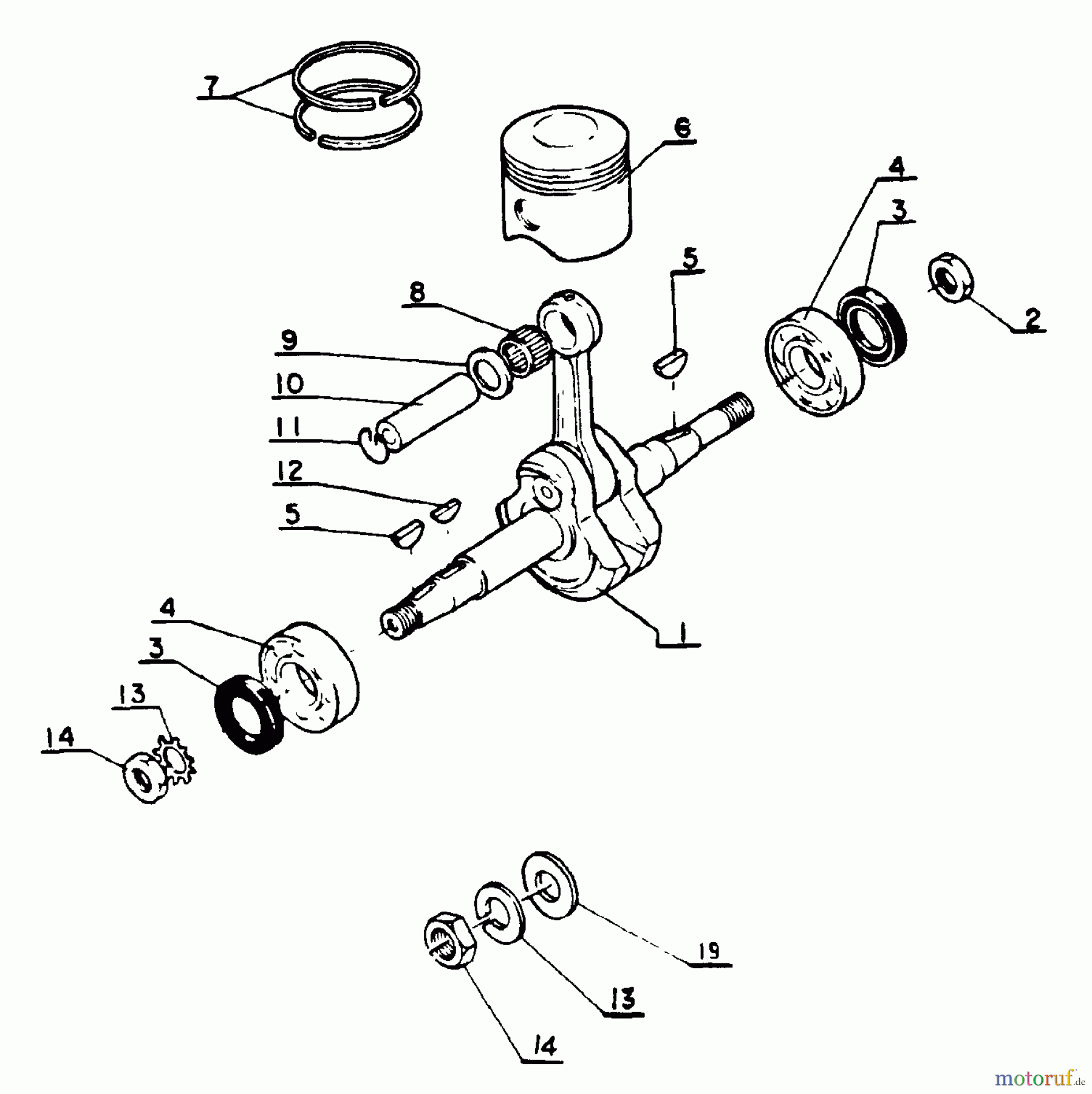  Echo Sägen, Kettensägen CS-301 - Echo Chainsaw Crankshaft, Piston