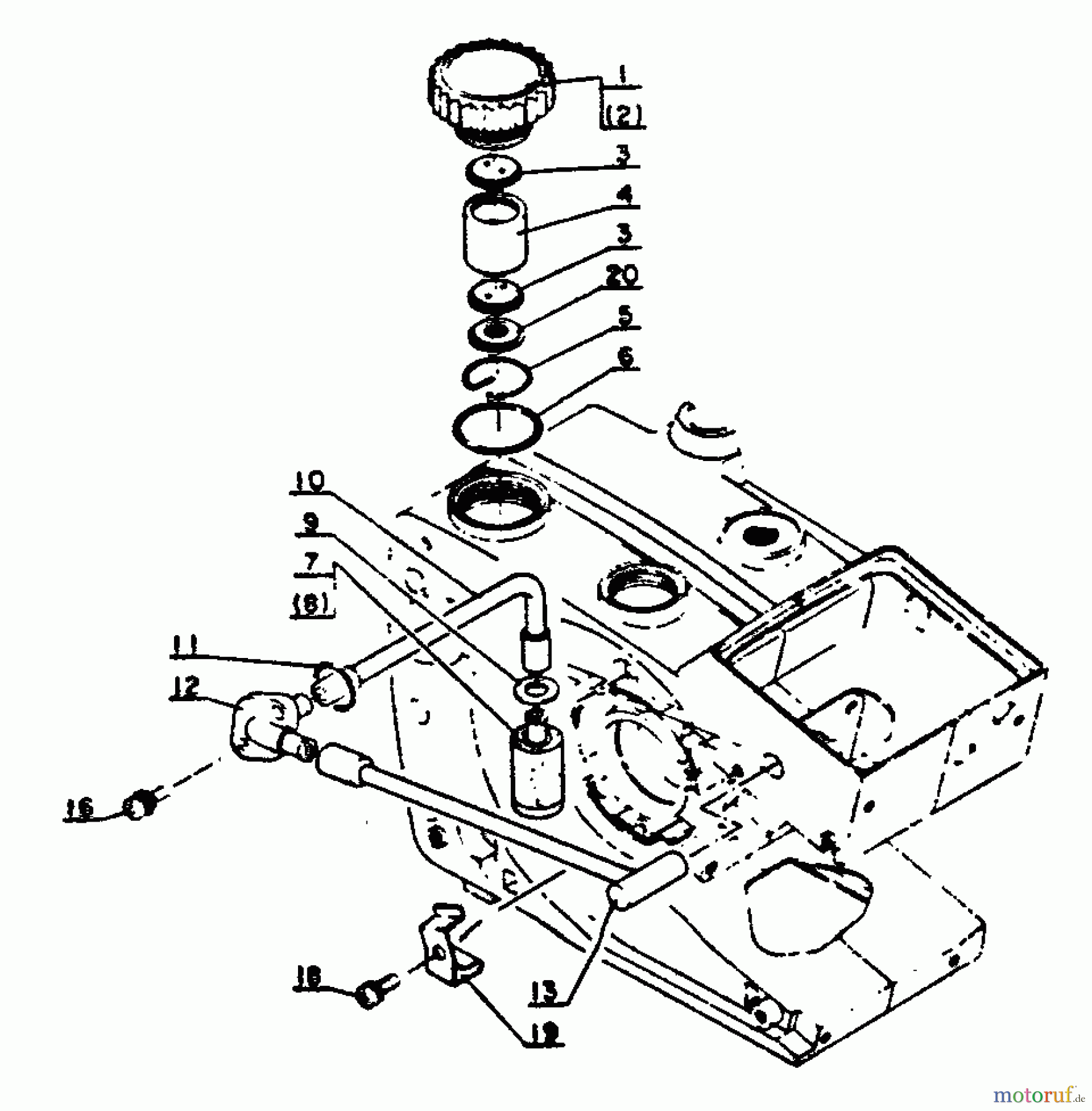 Echo Sägen, Kettensägen CS-302 - Echo Chainsaw Fuel System
