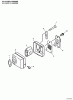 Echo CS-305 - Chainsaw, S/N: 04001001 - 04999999 Ersatzteile Exhaust  S/N: 04003121-04999999