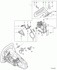 Echo CS-306 - Chainsaw, S/N: 02001001 - 02999999 Ersatzteile Chain Brake  S/N: 02001001 - 02042300