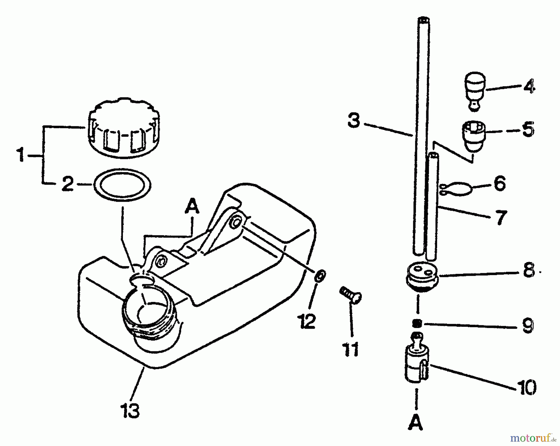  Echo Bläser / Sauger / Häcksler / Mulchgeräte	 PB-1010 - Echo Hand Held Blower, S/N: 098001 - 122635 Fuel System